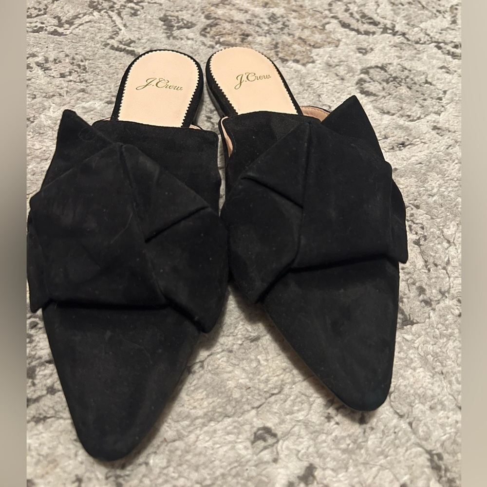 J Crew Pointed Toe Mule in Velvet, size 7.5